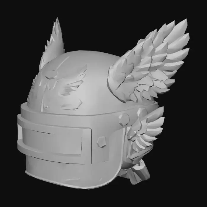 3D model for Pink Winged Helmet