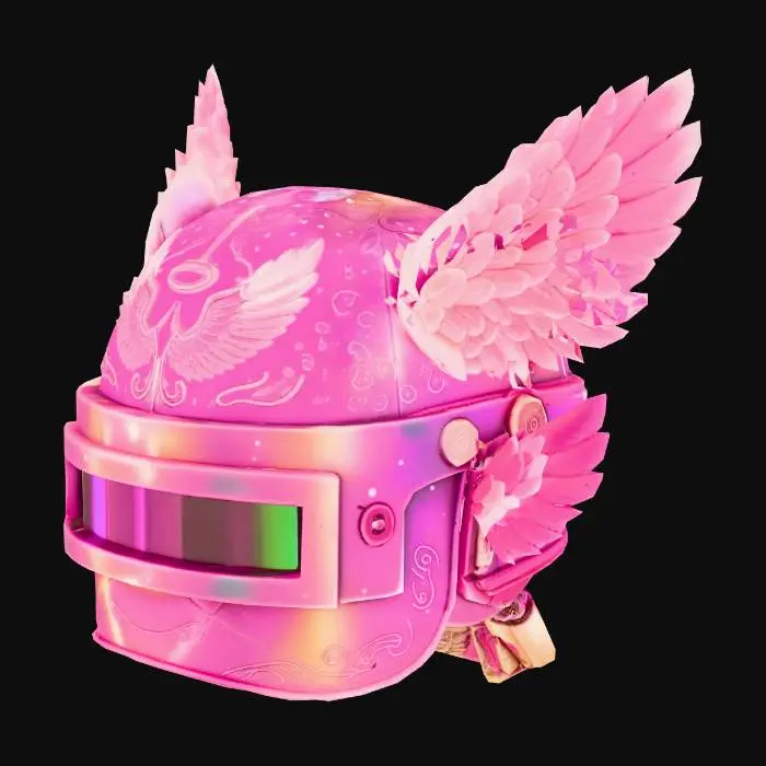 3D model for Pink Winged Helmet