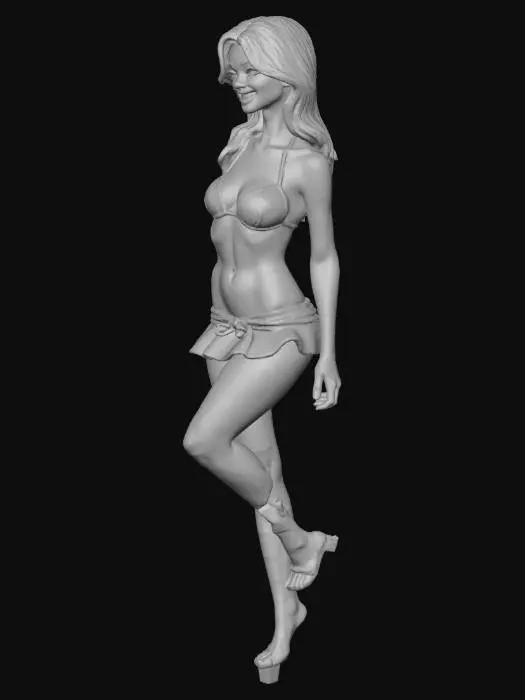 3D model for a hot LA girl in a LA beach add lots of deatils adn she his a binki on and a skirt on and she is cute and hot 
mkae her face more hot and cute and make her body more better and more hot and cute