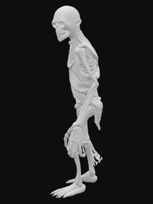 3D model for je souhaite un zombie assez fin et faible 