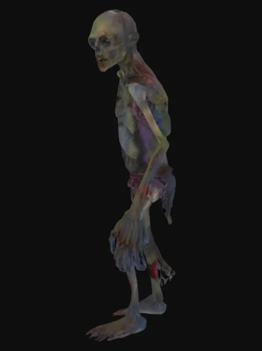3D model for je souhaite un zombie assez fin et faible 