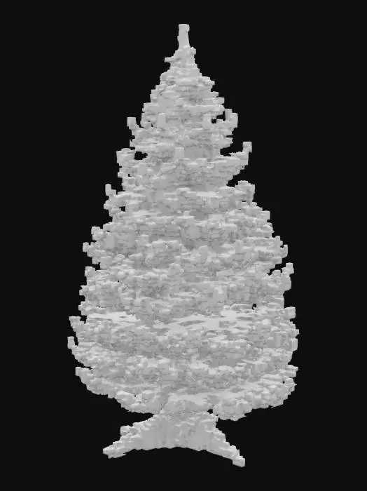 3D model for Evergreen Pixel Tree