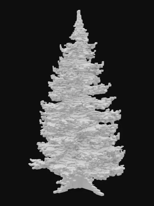 3D model for Evergreen Pixel Tree