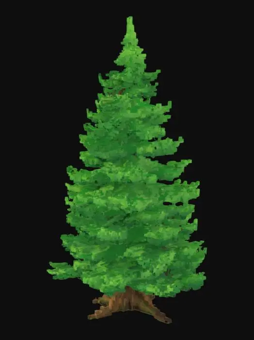 3D model for Evergreen Pixel Tree