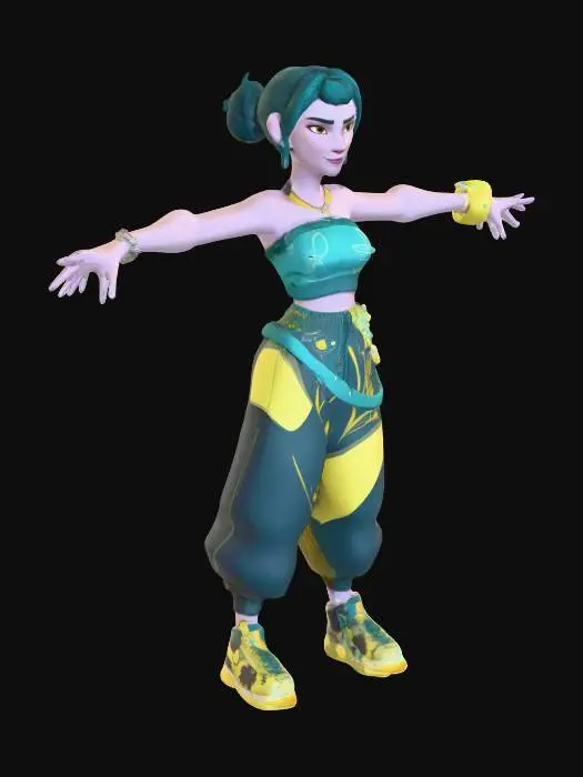 3D model for Gamer Character Style