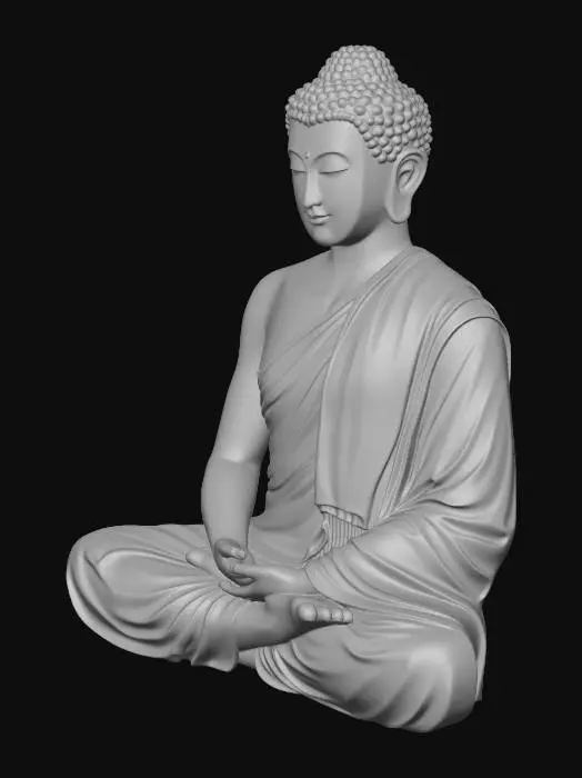 3D model for Buddha in Meditation