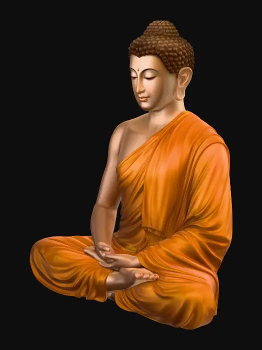 3D model for Buddha in Meditation