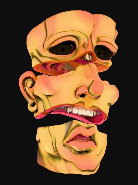 3D model for Fragmented Visage