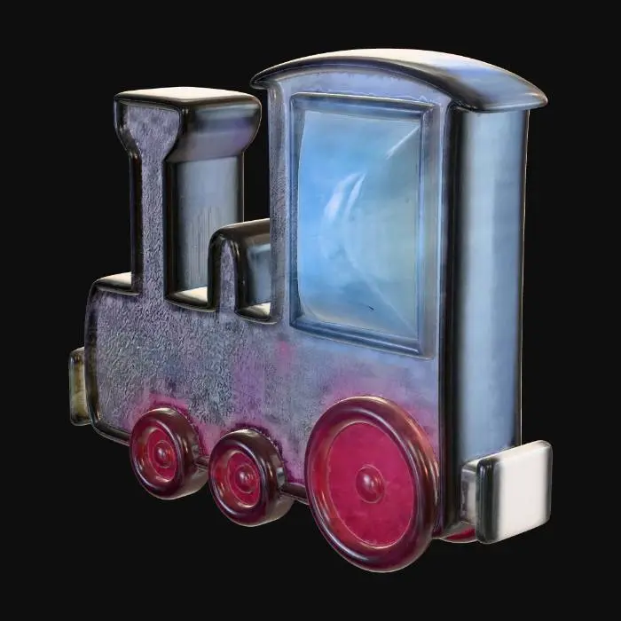 3D model for Little Blue Steam Engine