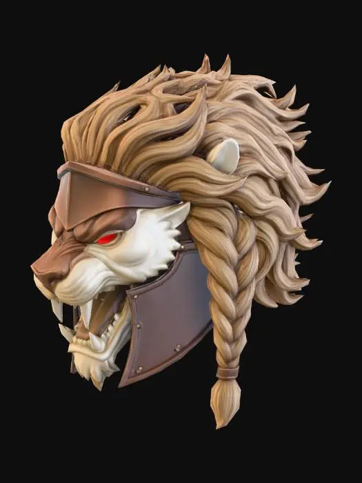 3D model for Lion's Fury Helmet