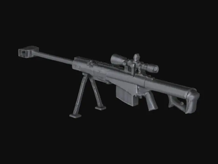 3D model for Sniper Rifle on Display