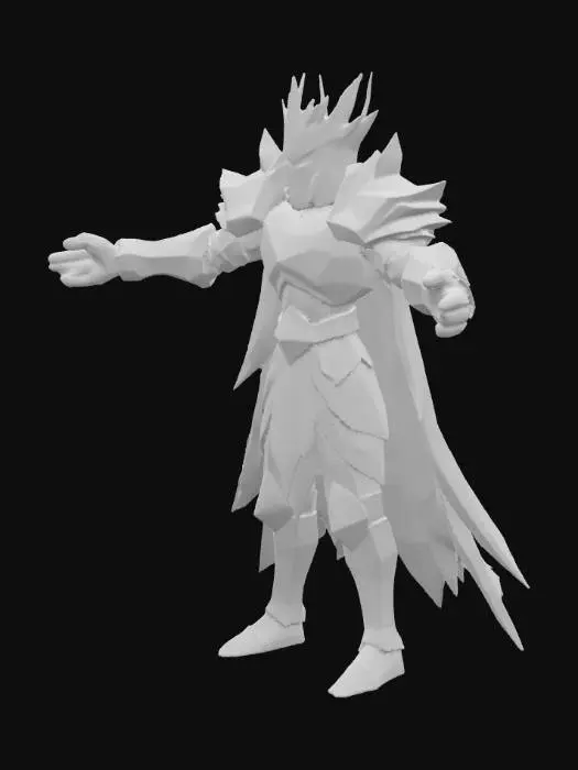 3D model for Low-Poly ShadowKnight