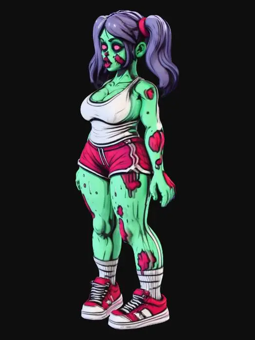 3D model for Zombie Woman