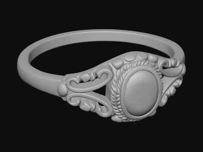 3D model for Ruby Elegance Ring