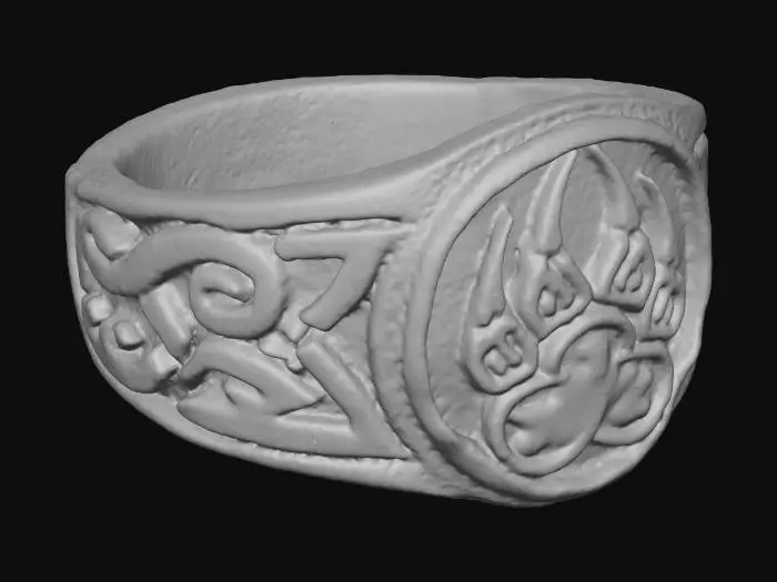 3D model for Bear Claw Celtic Ring