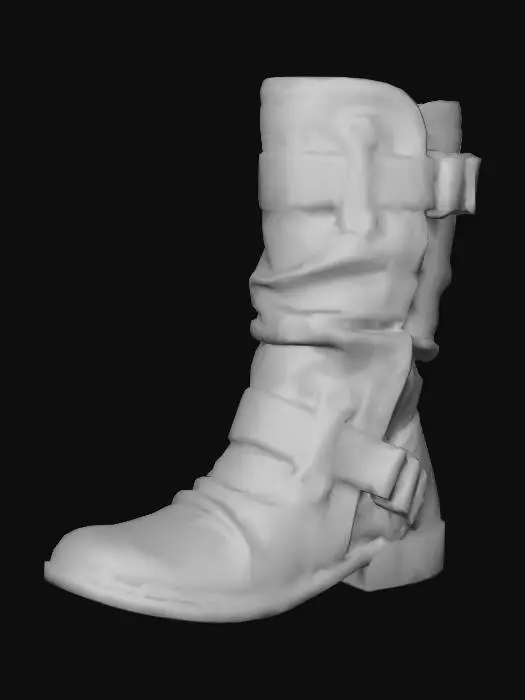 3D model for Brown Buckle Boot