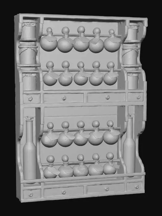 3D model for Herb and Spice Cabinet