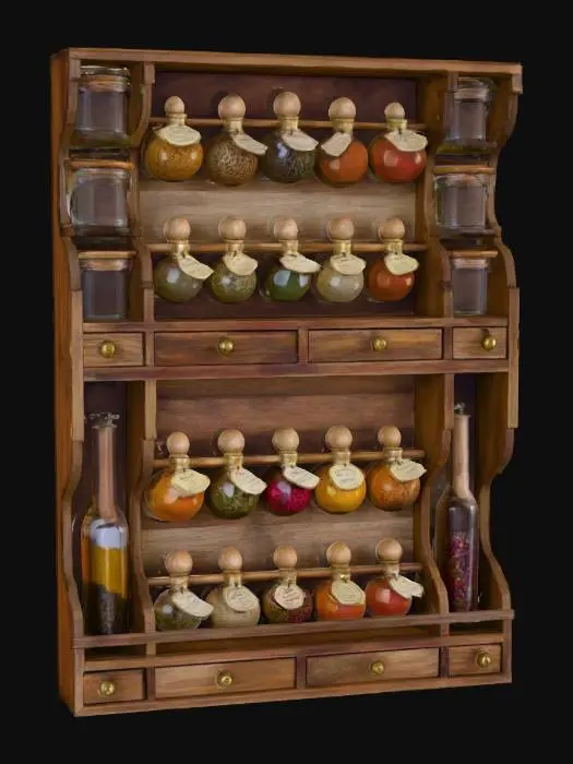3D model for Herb and Spice Cabinet