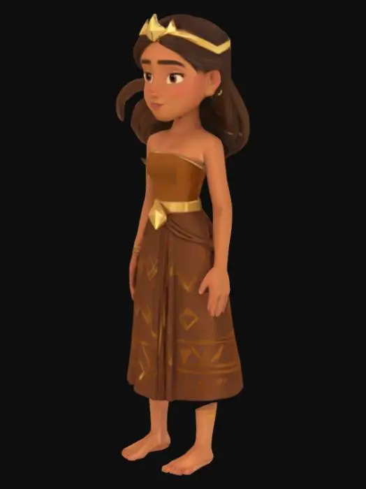 3D model for Princess in Amber
