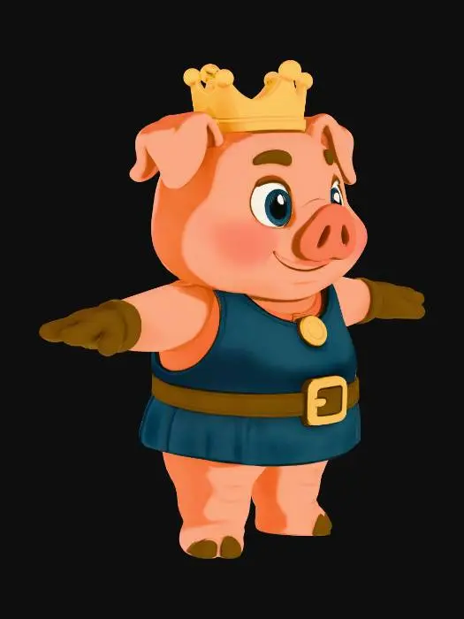 3D model for Royal Piggy
