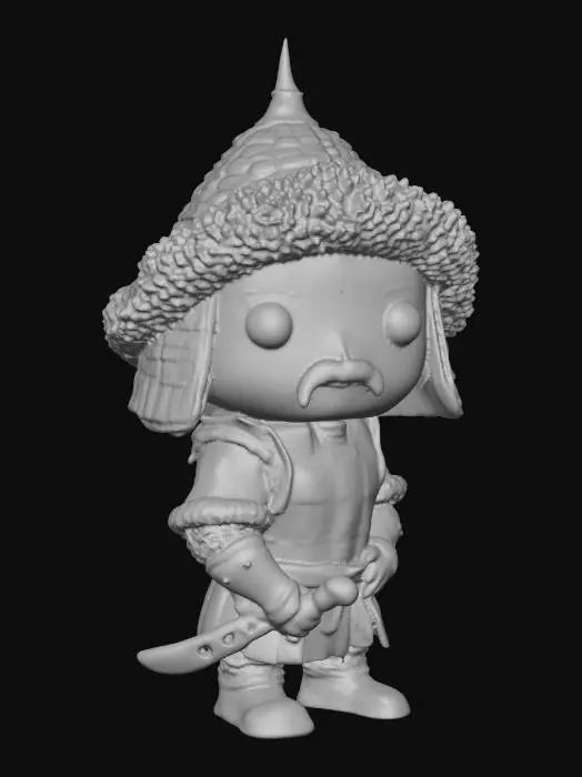 3D model for Turkic warrior Pop Figure