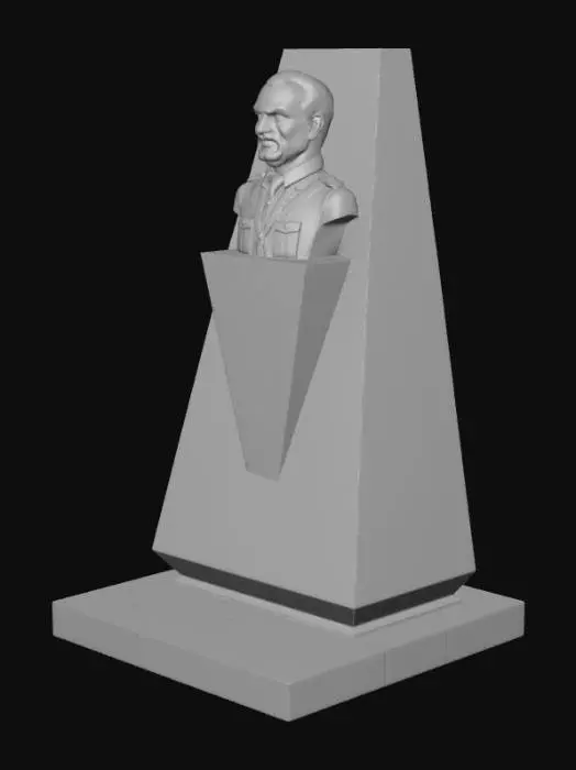 3D model for Bust Memorial Monument of Atatürk