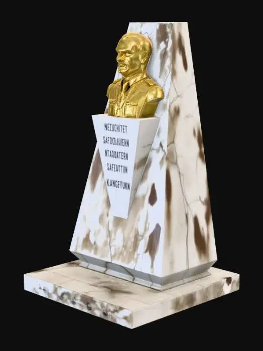 3D model for Bust Memorial Monument of Atatürk