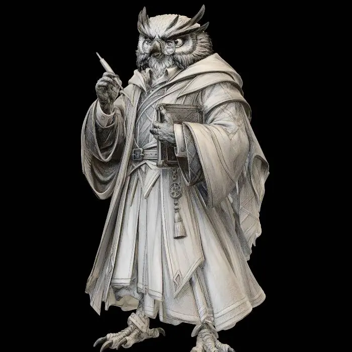 3D model for The Archmage Owl