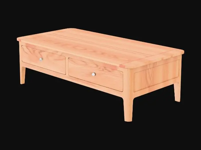 3D model for Solid Oak wooden Coffee Table