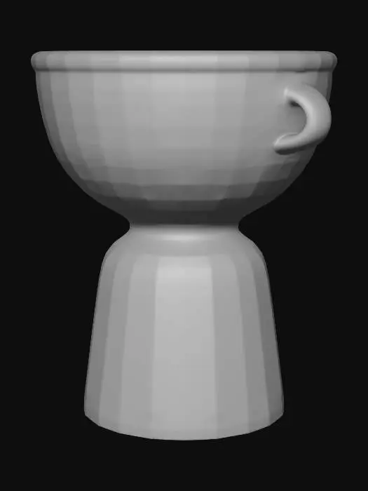 3D model for Stone Vessel with Handles