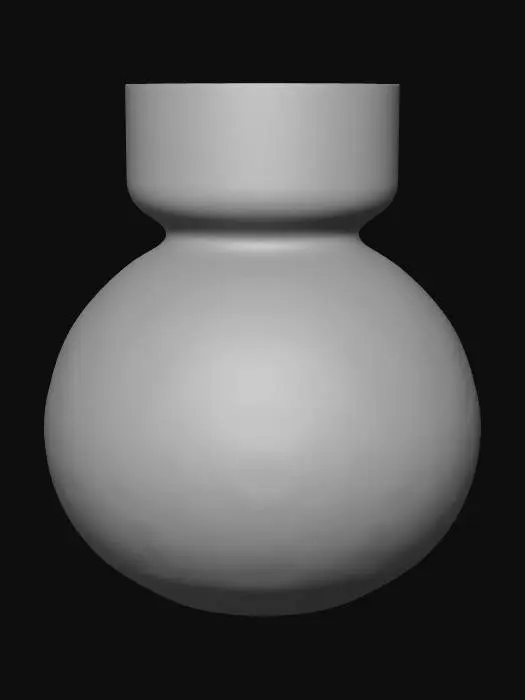 3D model for Emerald Glass Swirl Vase