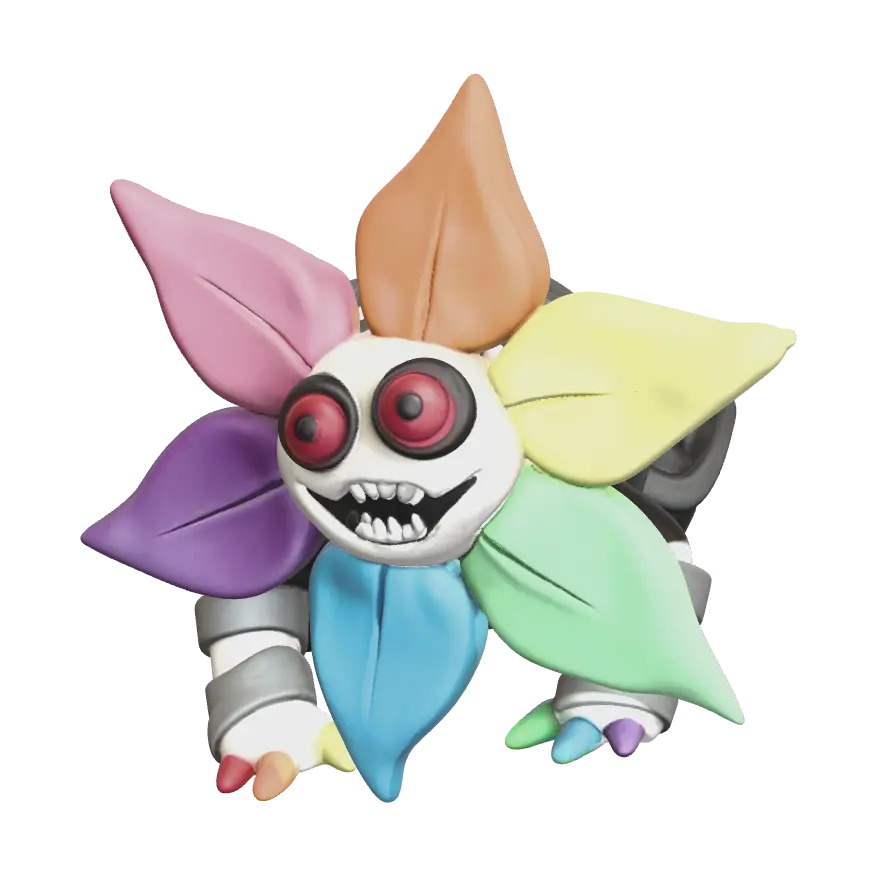 Soulvester Dandys World 3D model, vytvořený pomocí AI