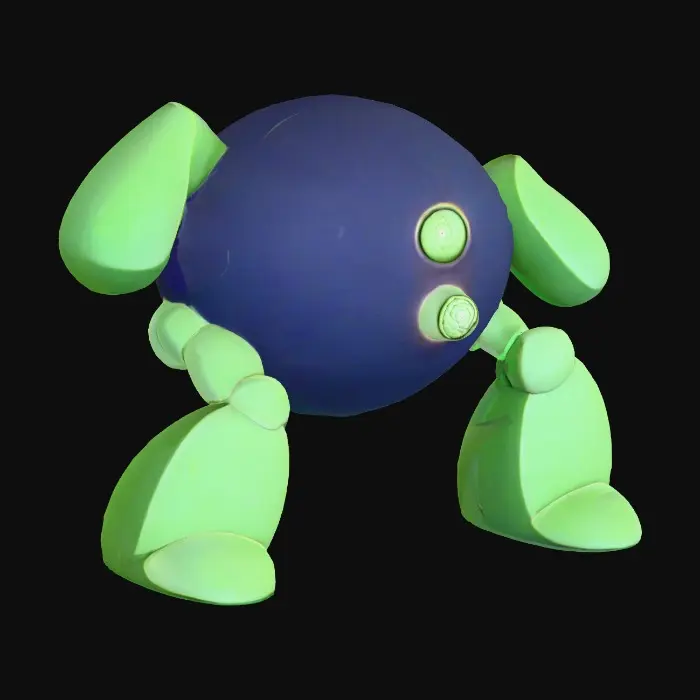 3D model for Green Cactus Alien (Design belongs to Xavierpokedexart)