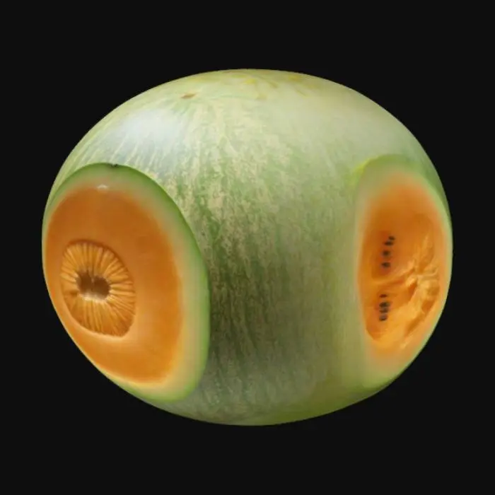 3D model for Melon, Realista, Fruta