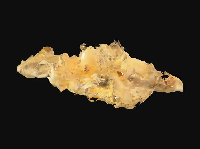 3D model for A golden nebula on a black sky