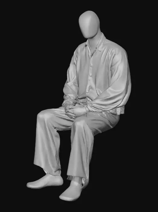 3D model for Contemplative Figure