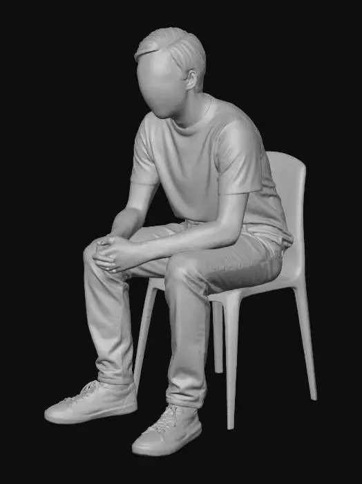 3D model for Pensive Figure