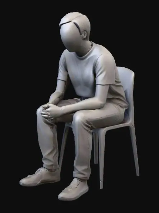 3D model for Pensive Figure