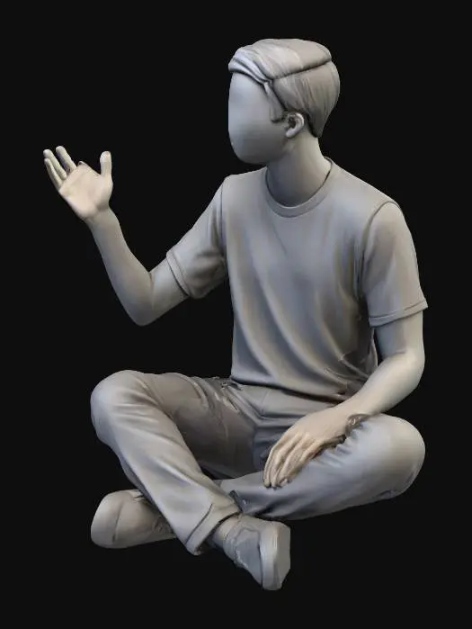 3D model for The Thinker