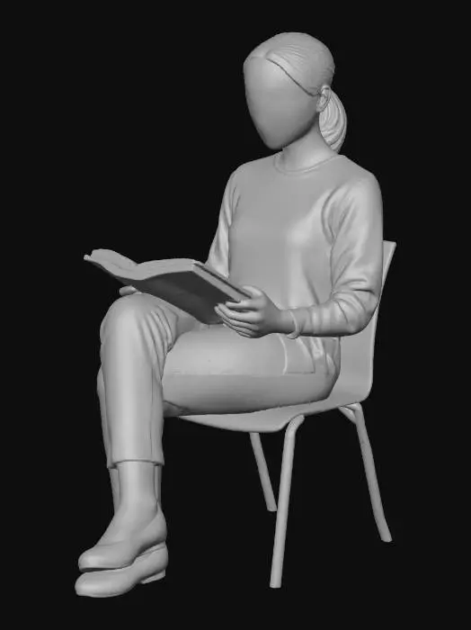 3D model for Silent Reading