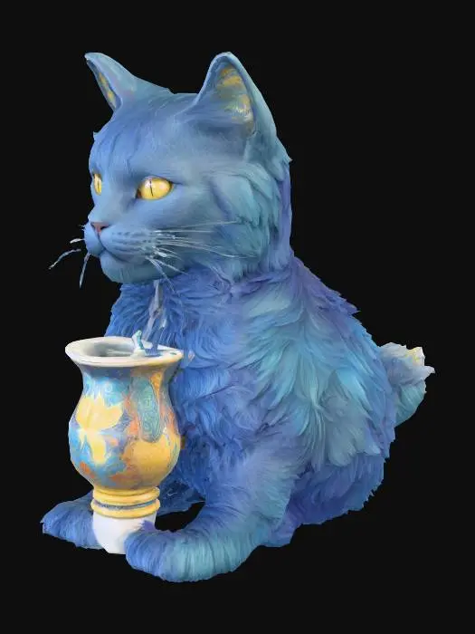 3D model for Mystic Feline Reverie