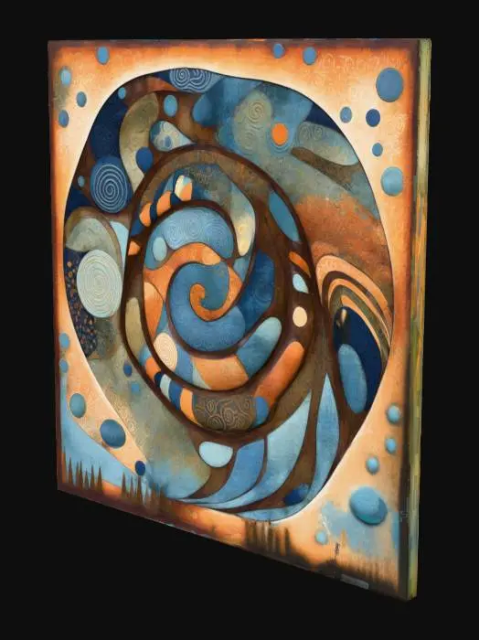 3D model for vibrant spiral