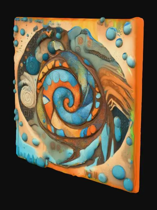 3D model for vibrant spiral