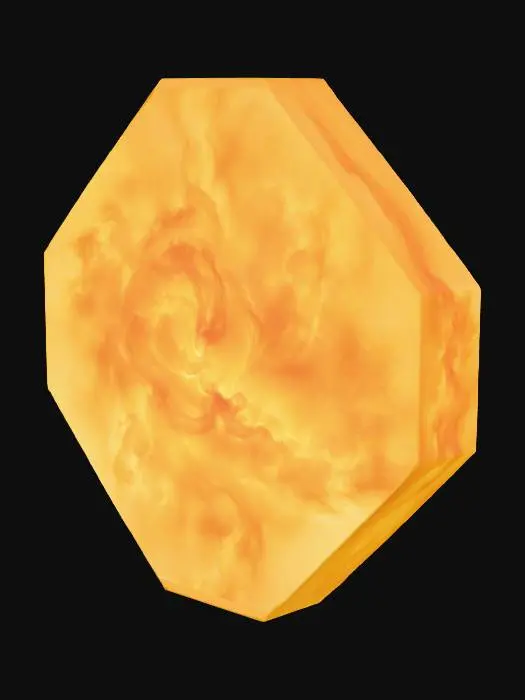 3D model for A golden nebula on a black sky