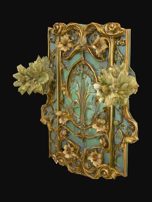 3D model for Ornate Floral Panel