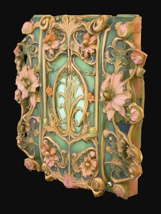 3D model for Ornate Floral Panel