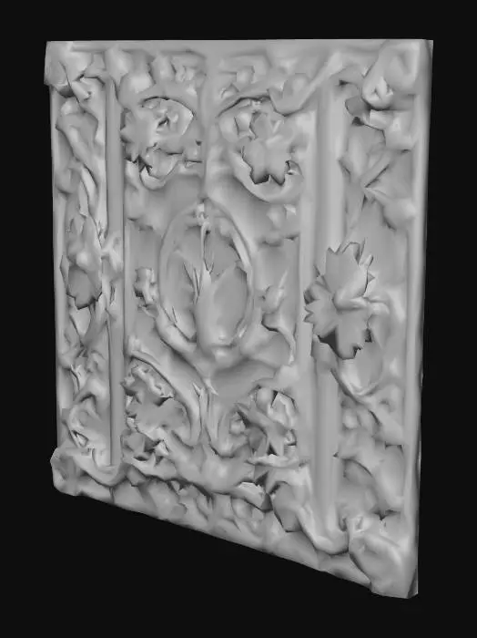 3D model for Ornate Floral Panel