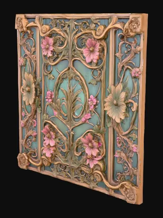 3D model for Ornate Floral Panel