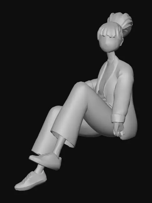 3D model for reclining AA