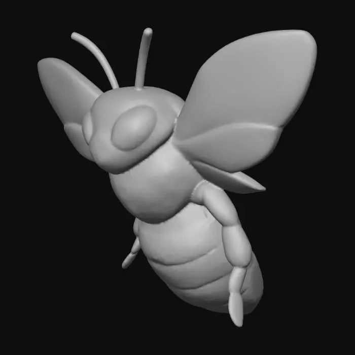 3D model for Vibrant Honeybee